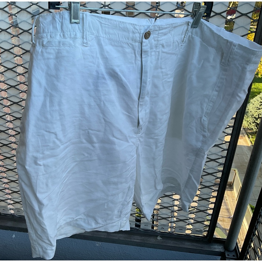 Polo Ralph Lauren Nautical Linen Shorts Classic Fit Marine Supply sz 44B/44G